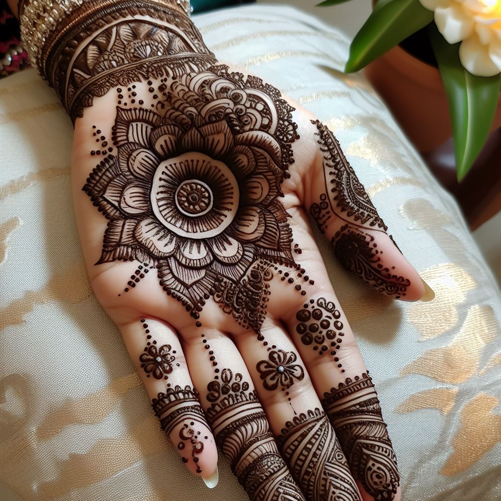 Dubai Mehndi designs front hand - Mehndi Design World