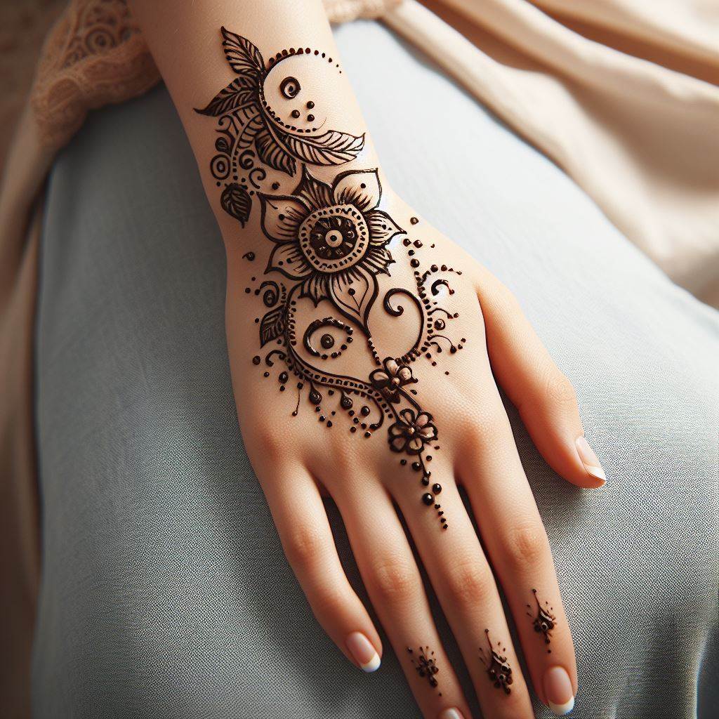 Small Arabic Mehndi design - Mehndi Design World